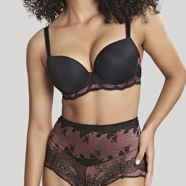 Biustonosz usztywniony Panache Clara 7251 – Black/Fig